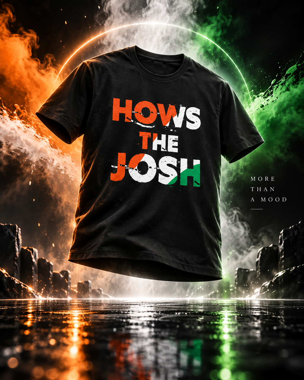 B.Bunnies How's The Josh streetwear t-shirt, tricolor print