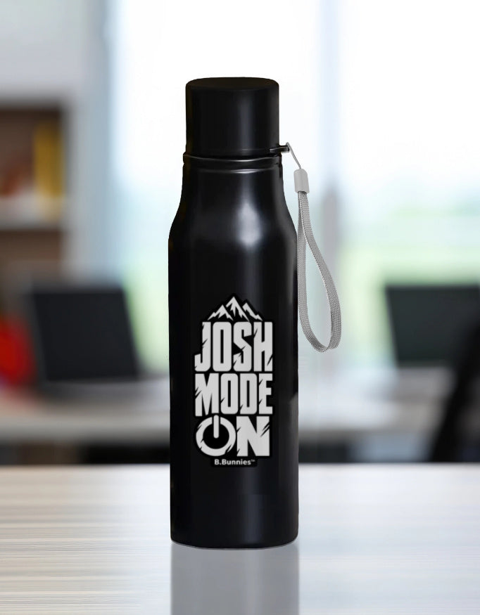 Personalized laser-engraved stainless steel water bottle by B.Bunnies
