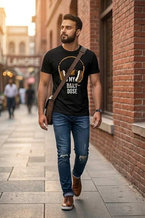 My Daily Dose Oversized Graphic T-Shirt | 100% Cotton Heavyweight Tee