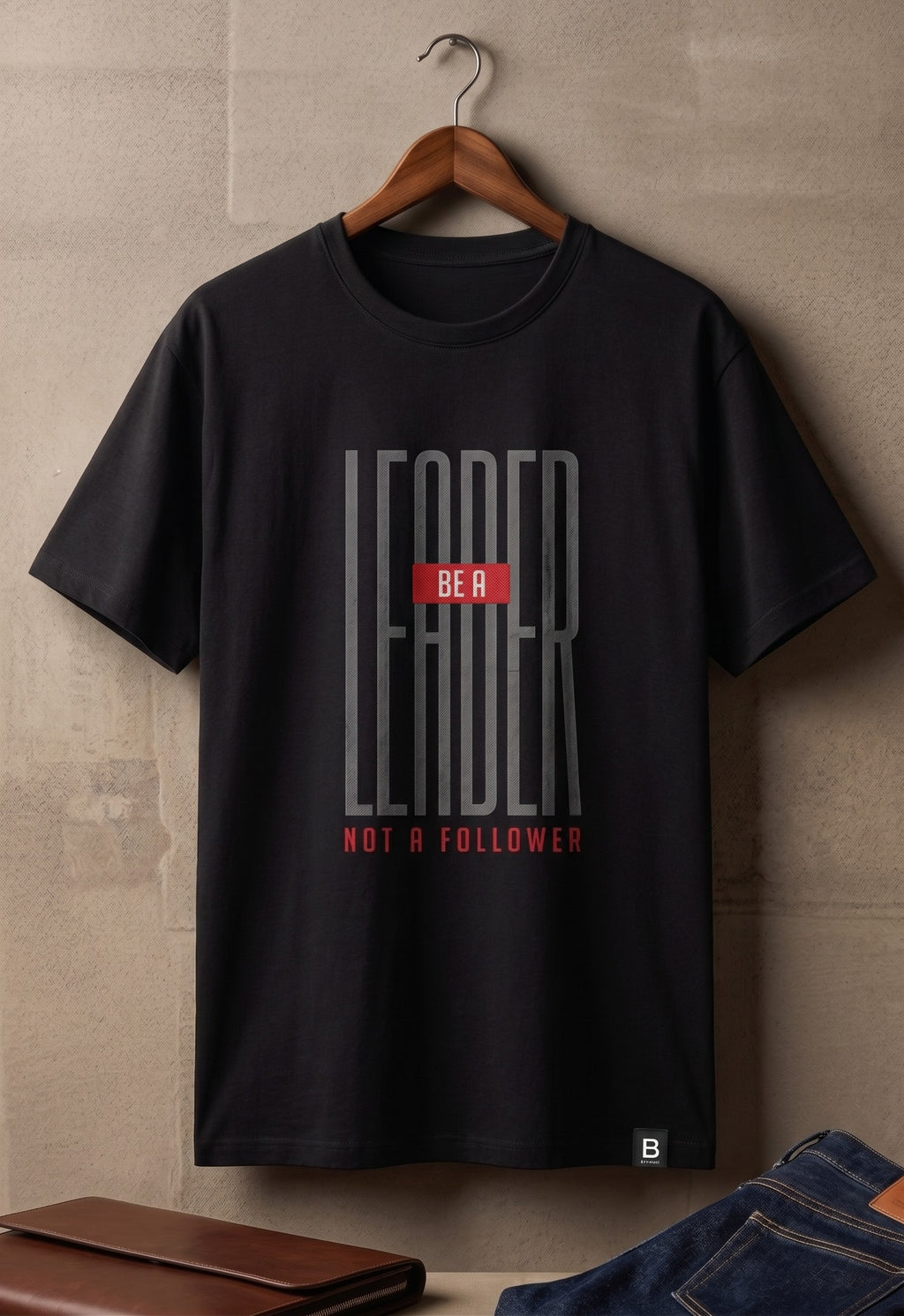 "Be A Leader Not A Follower" Graphic T-Shirt – Premium Cotton Stretch